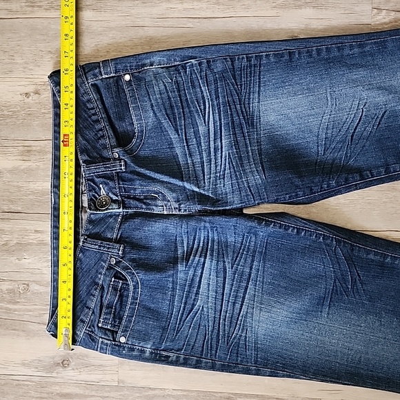 Guess Jeans Straight Leg Low Rise Dark Blue Size 28 - Picture 9 of 12